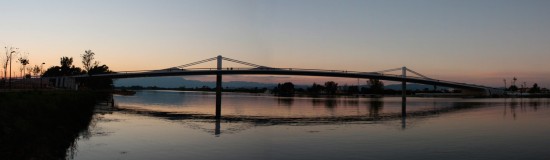 Vista del Puente Lo Passador, Delta del Ebro. Foto de Javier Bueno.